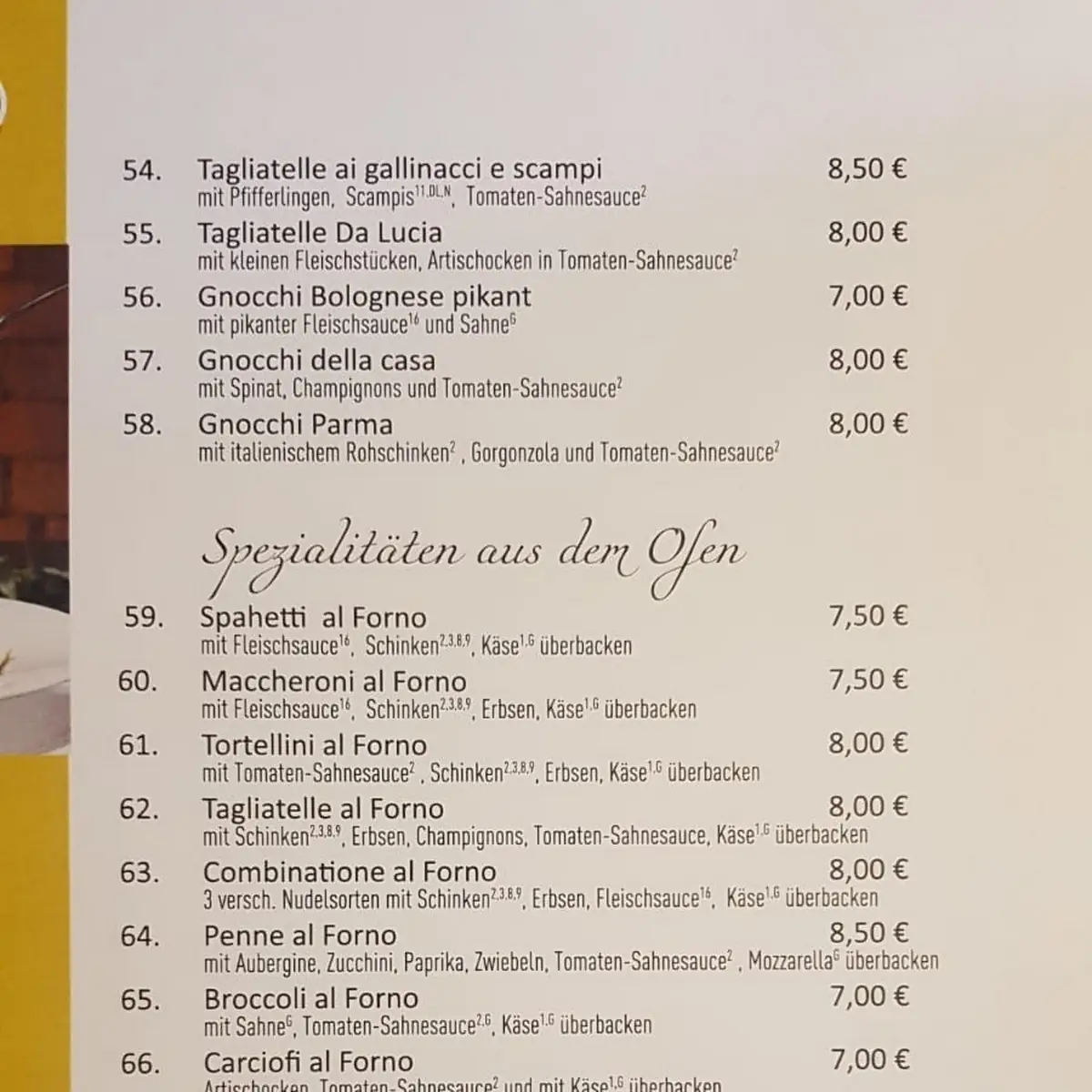 Speisekarte photo 4