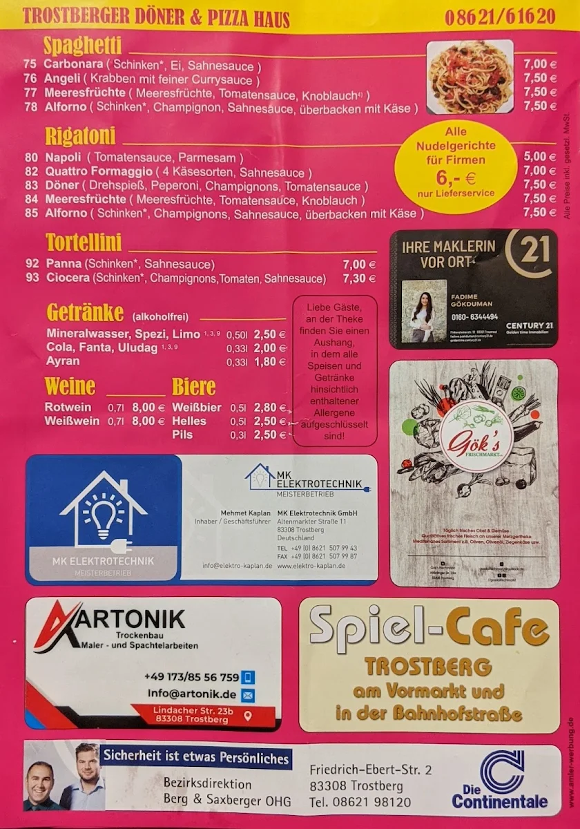 Speisekarte photo 2