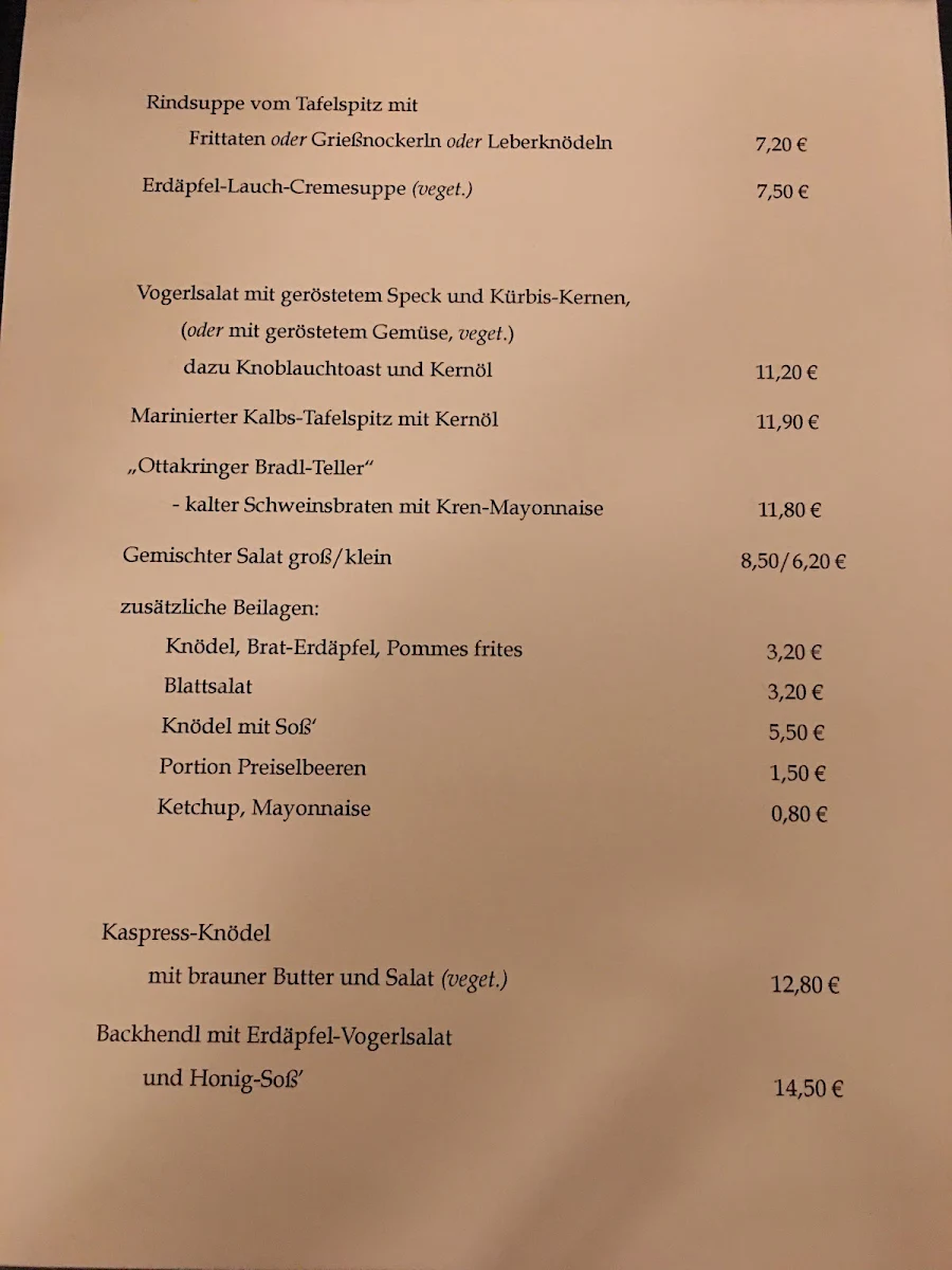 Speisekarte photo 1