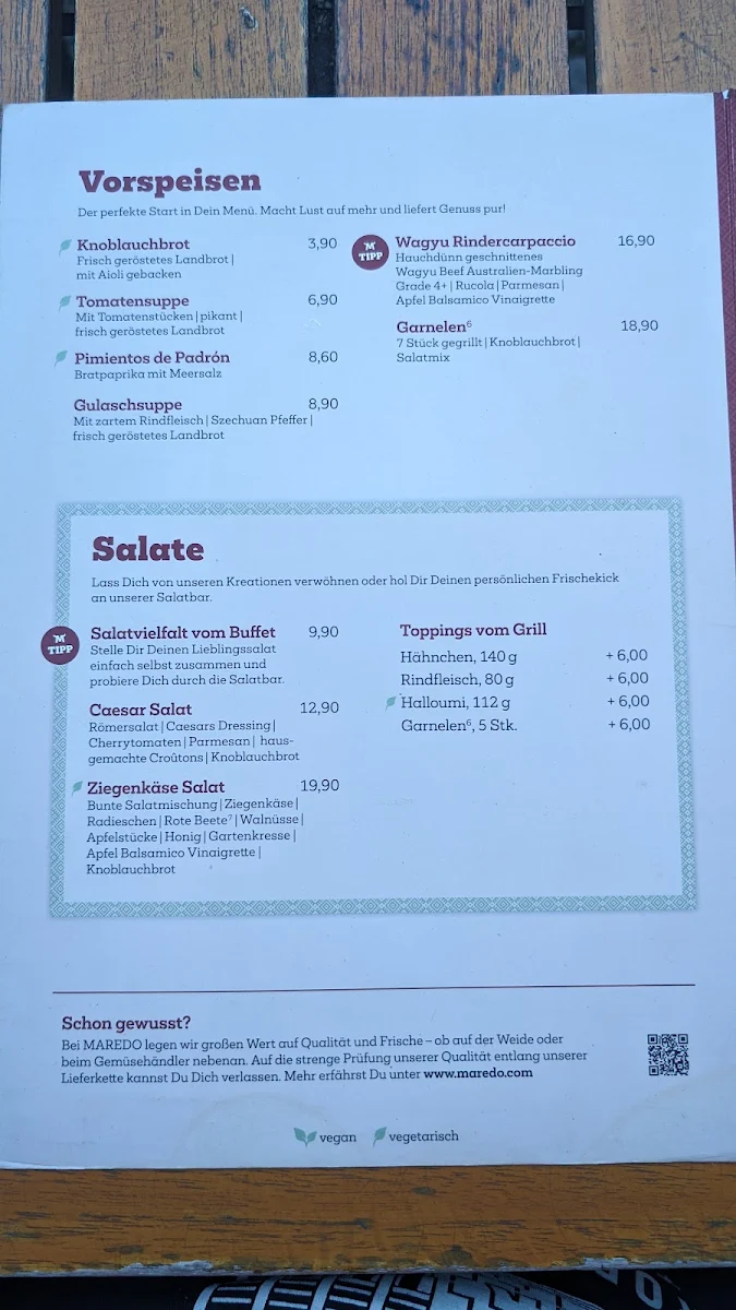 Speisekarte photo 2