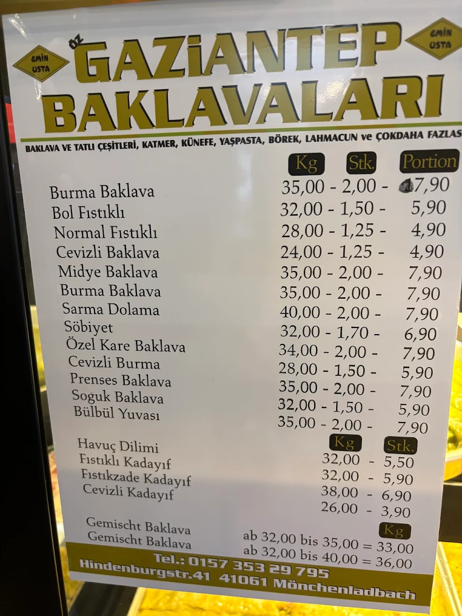 Speisekarte photo 2