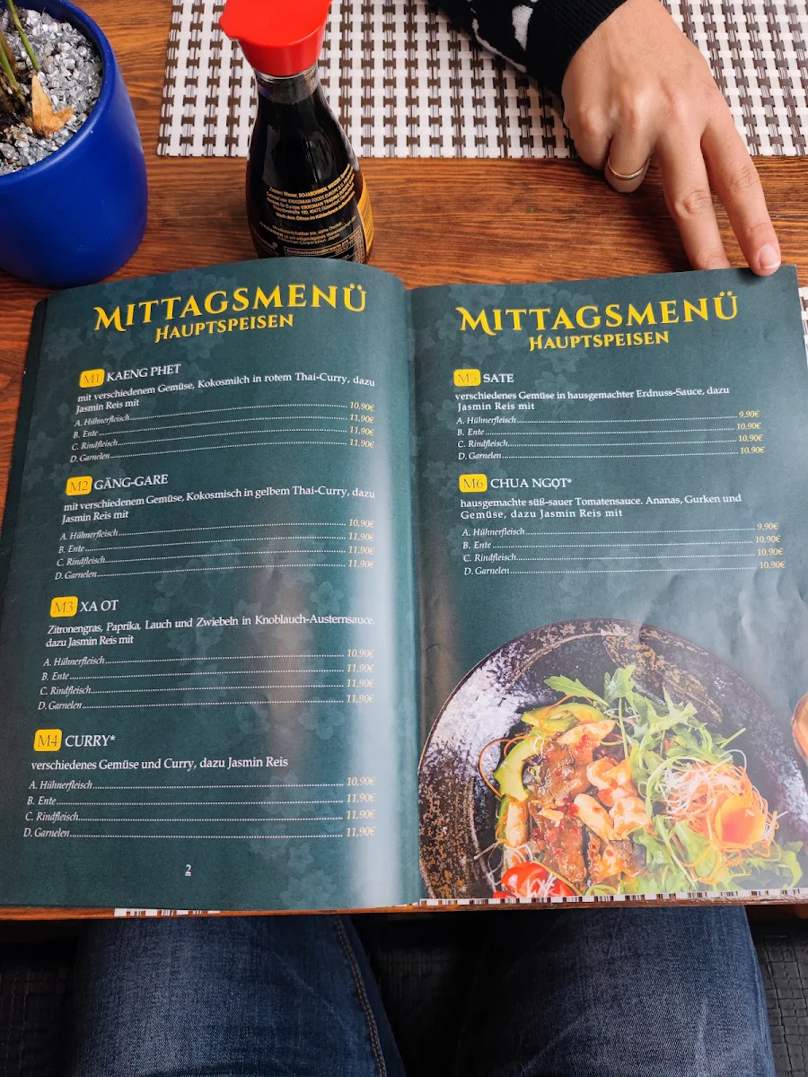 Speisekarte, Mango Vietnamese Restaurant