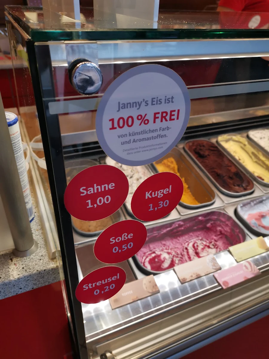 Speisekarte, Jannys Eis