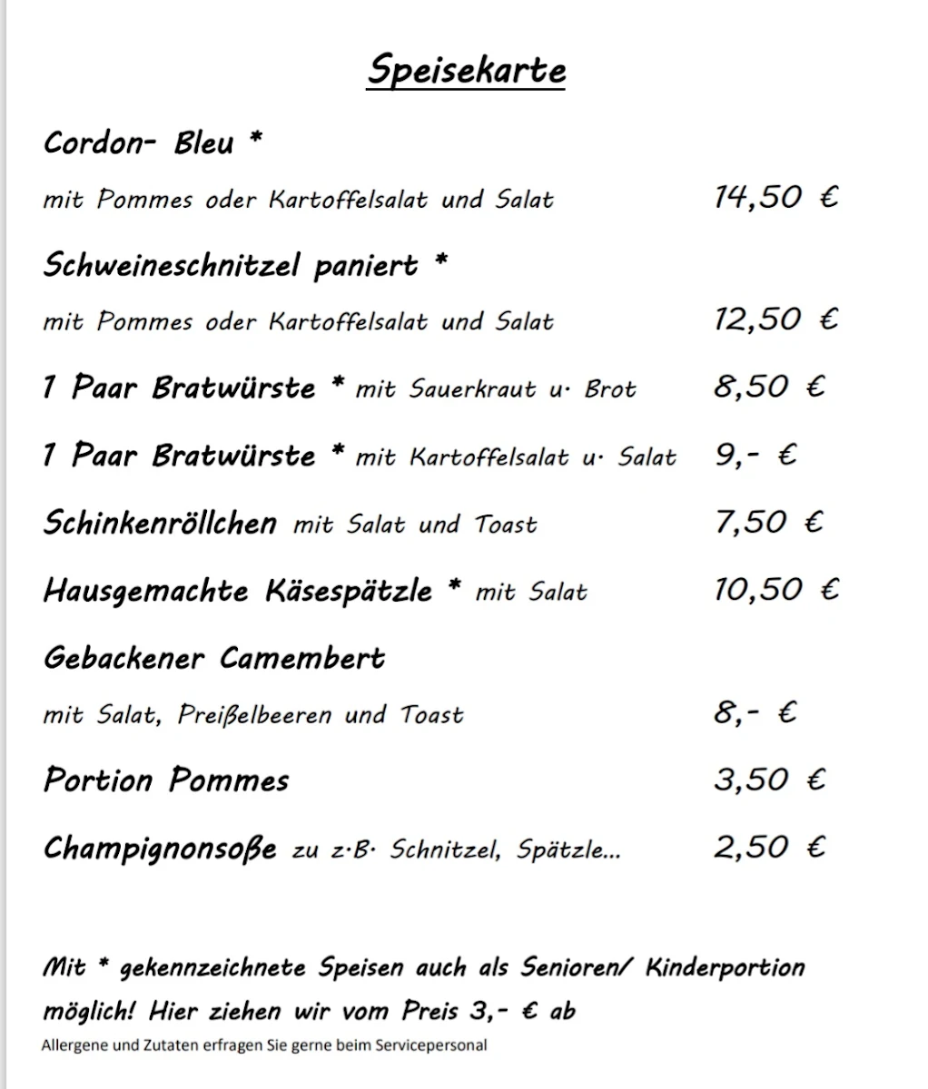 Speisekarte photo 1