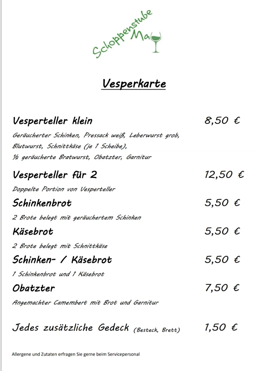 Speisekarte photo 2