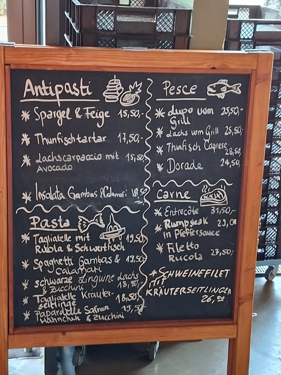 Speisekarte, Pasta e Basta al Porto