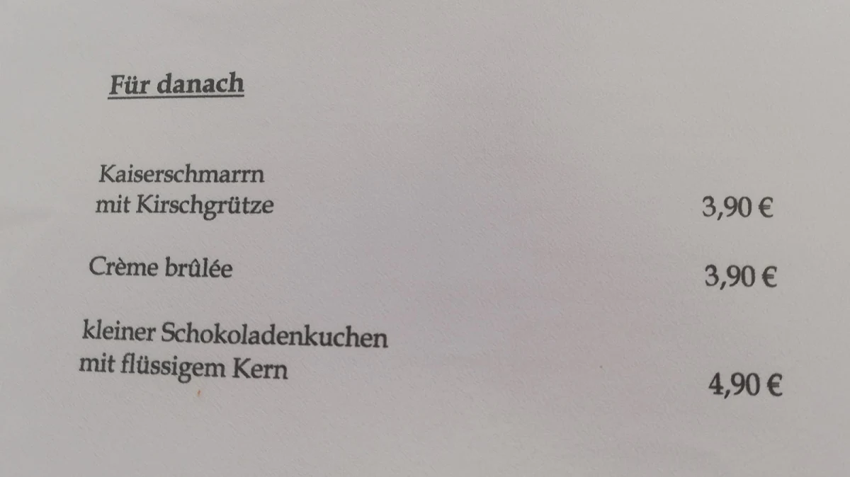 Speisekarte photo 5