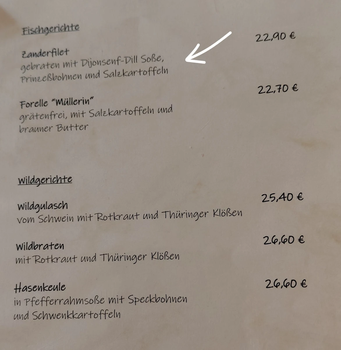 Speisekarte photo 2