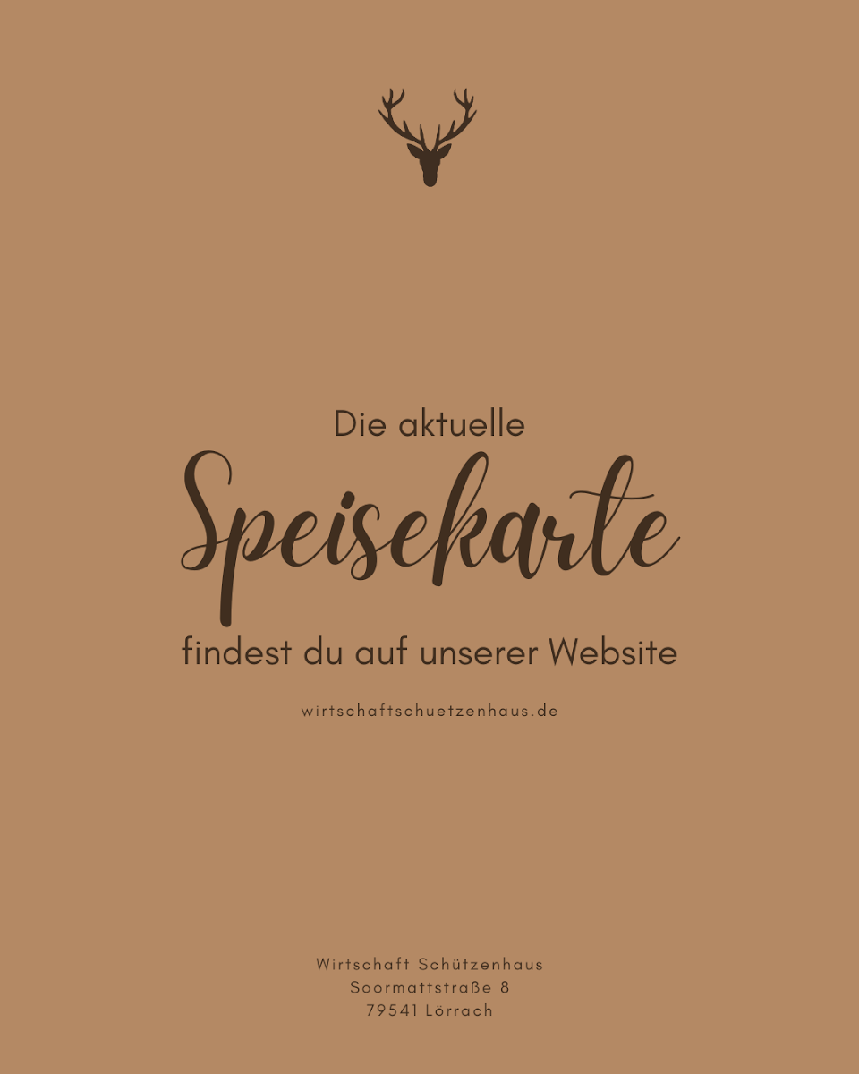 Speisekarte, Wirtschaft Schützenhaus