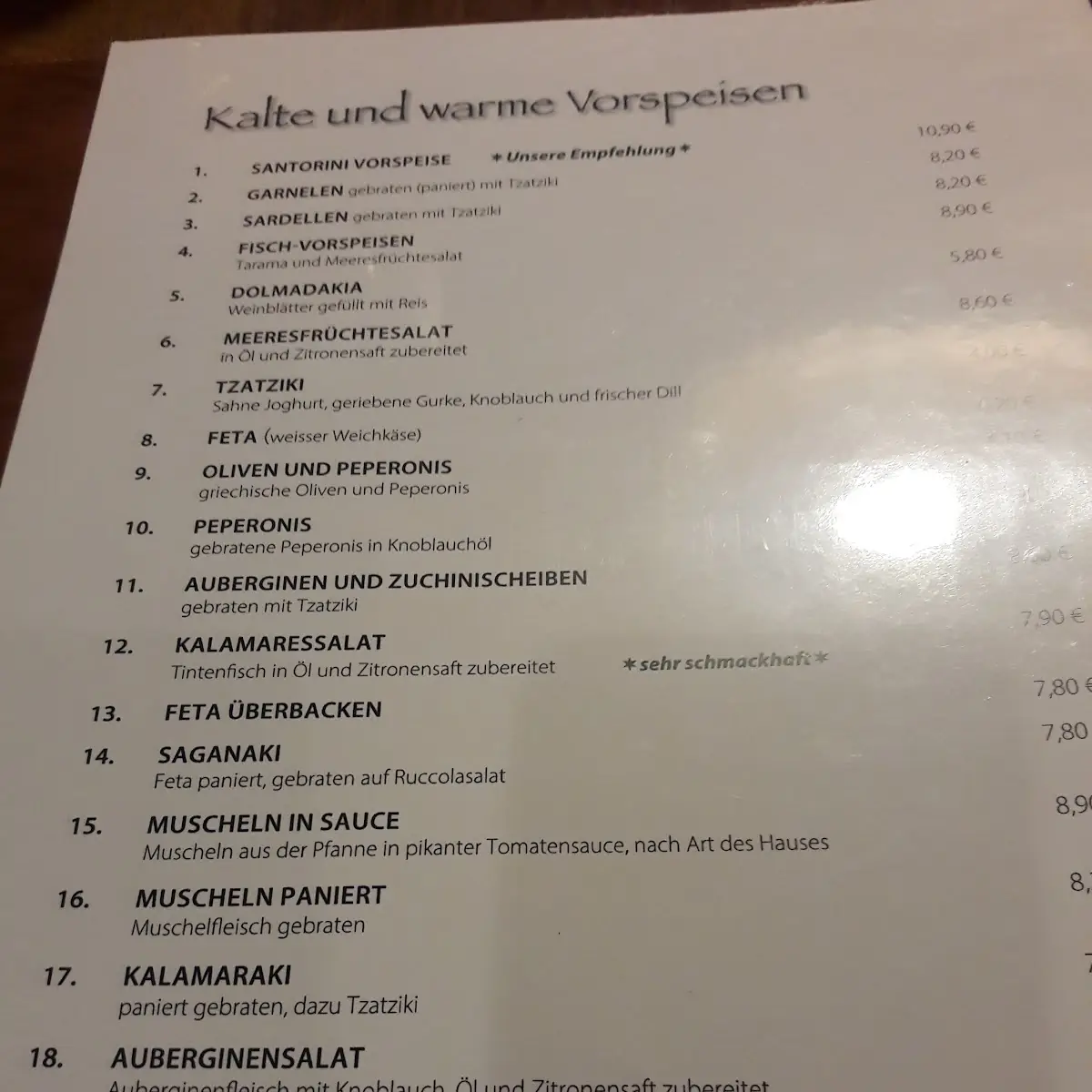 Speisekarte photo 10