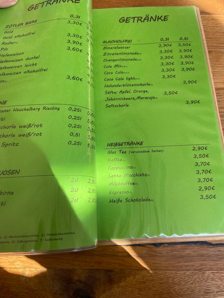 Speisekarte photo 5