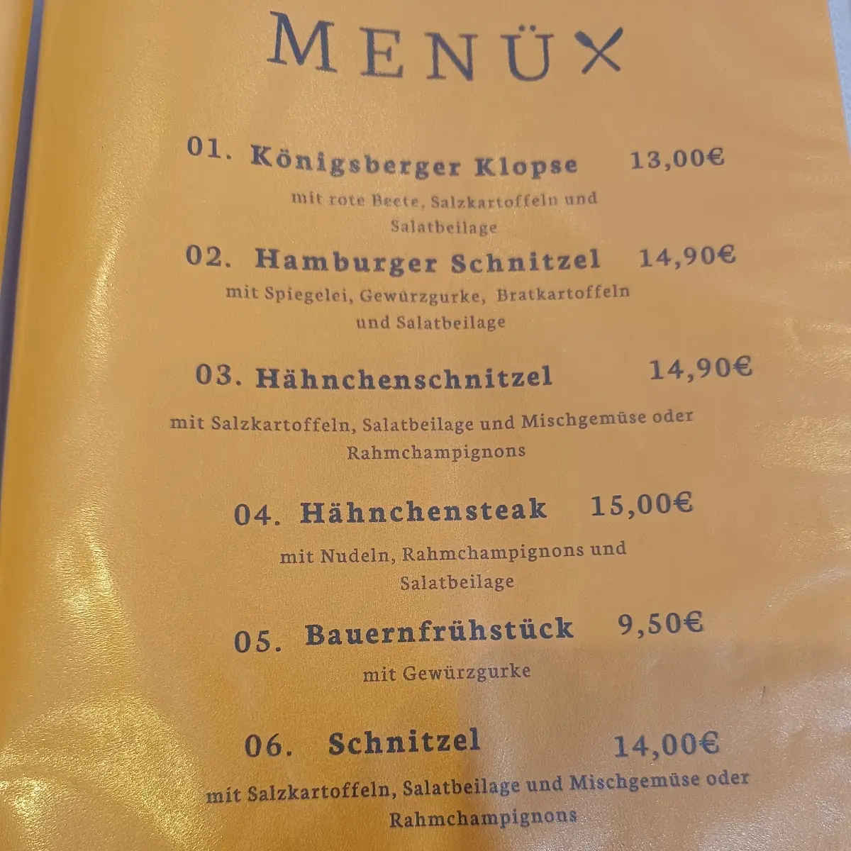 Speisekarte photo 1