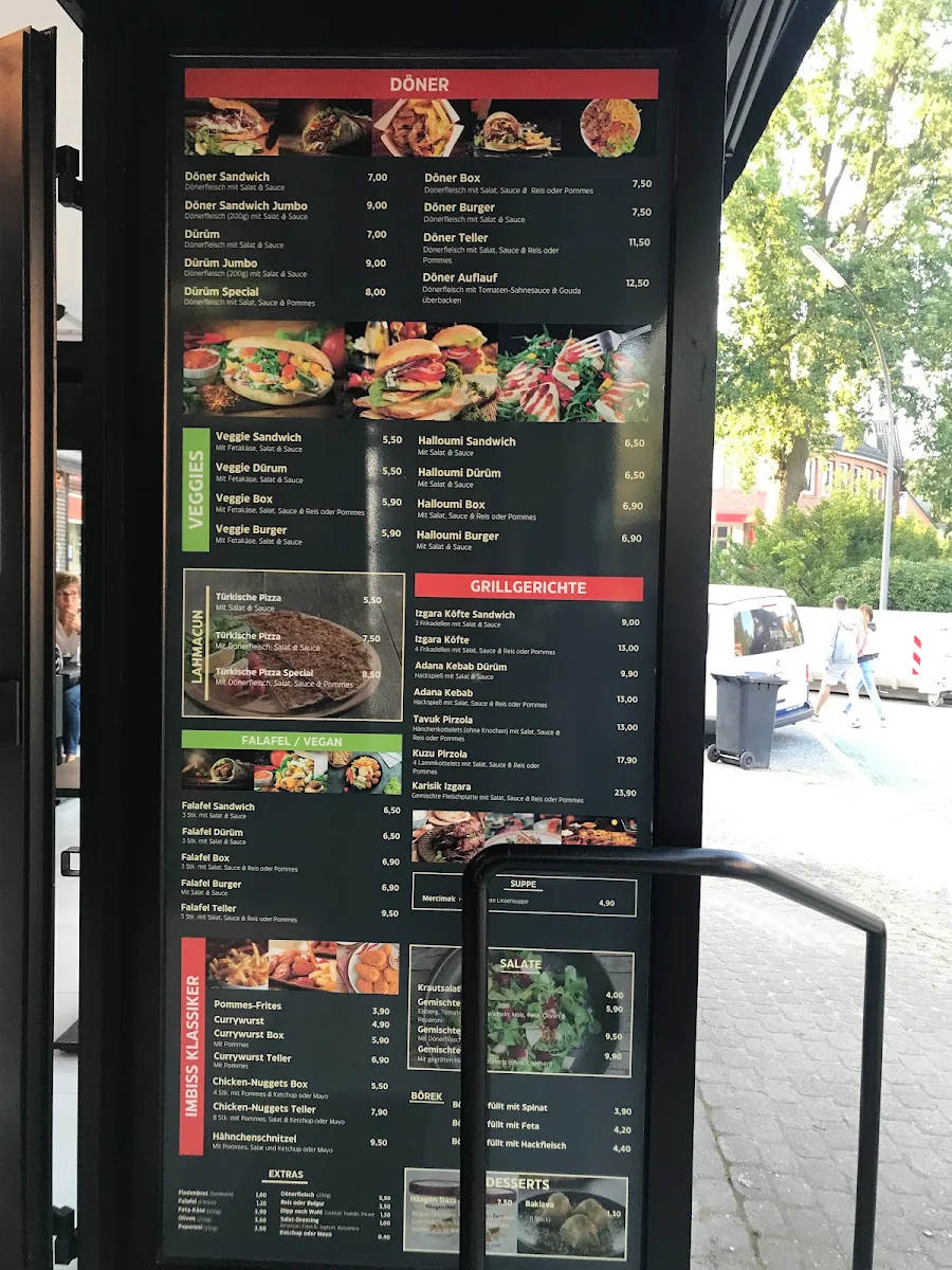 Speisekarte, Bizim Döner Volksdorf
