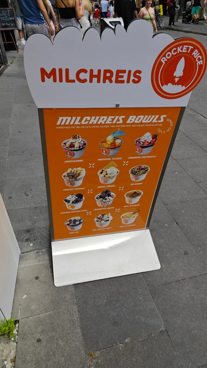 Speisekarte, Rocket Rice - Milchreis-Bowls & Horchata