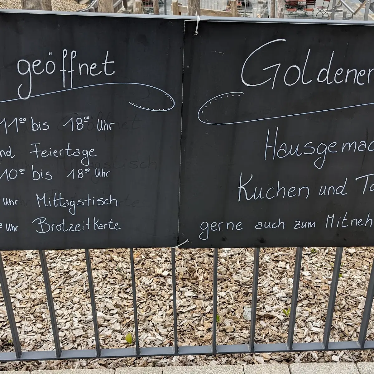 Speisekarte, Gasthof Goldener Hirsch