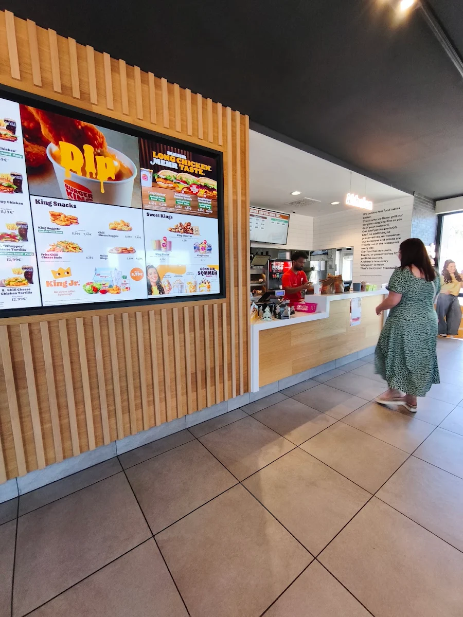 Speisekarte, Burger King Wollin