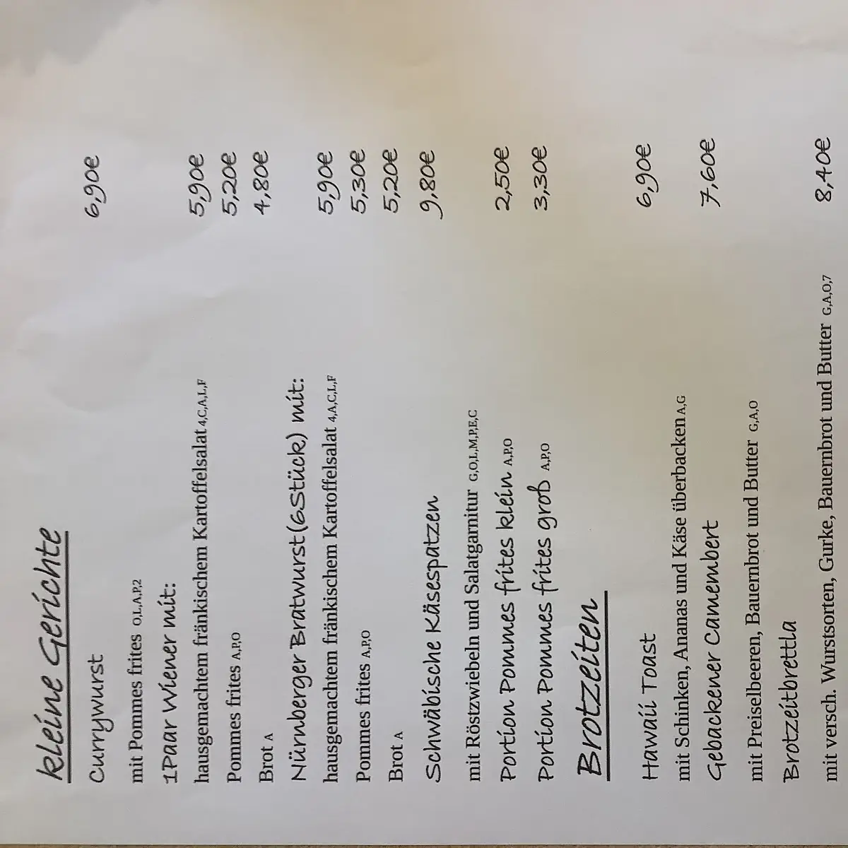 Speisekarte photo 3
