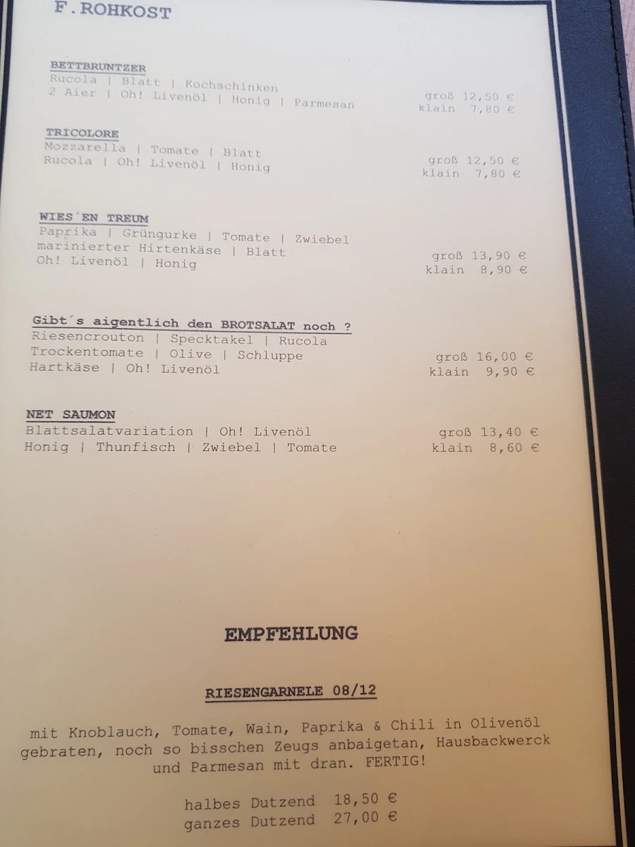 Speisekarte photo 1