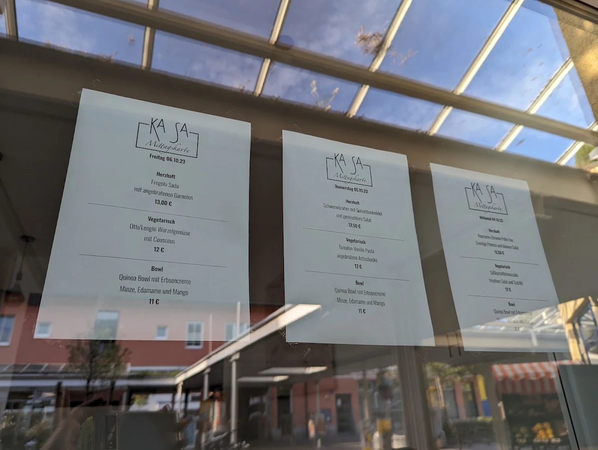 Speisekarte, KaSa Eat & Drink