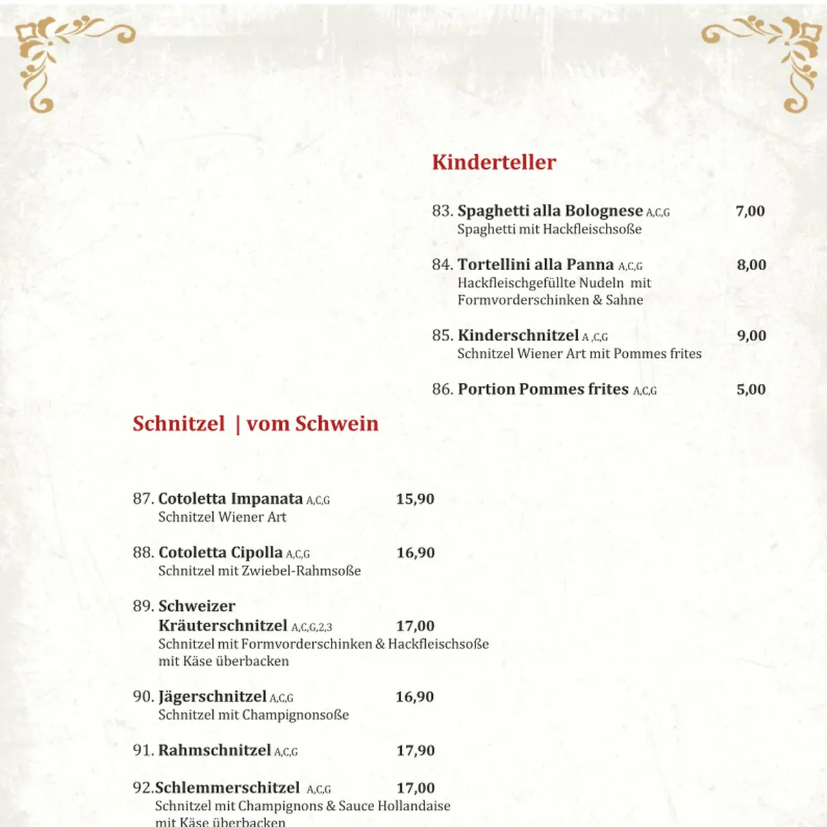Speisekarte photo 6