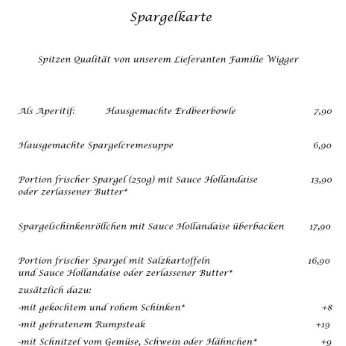 Speisekarte photo 2