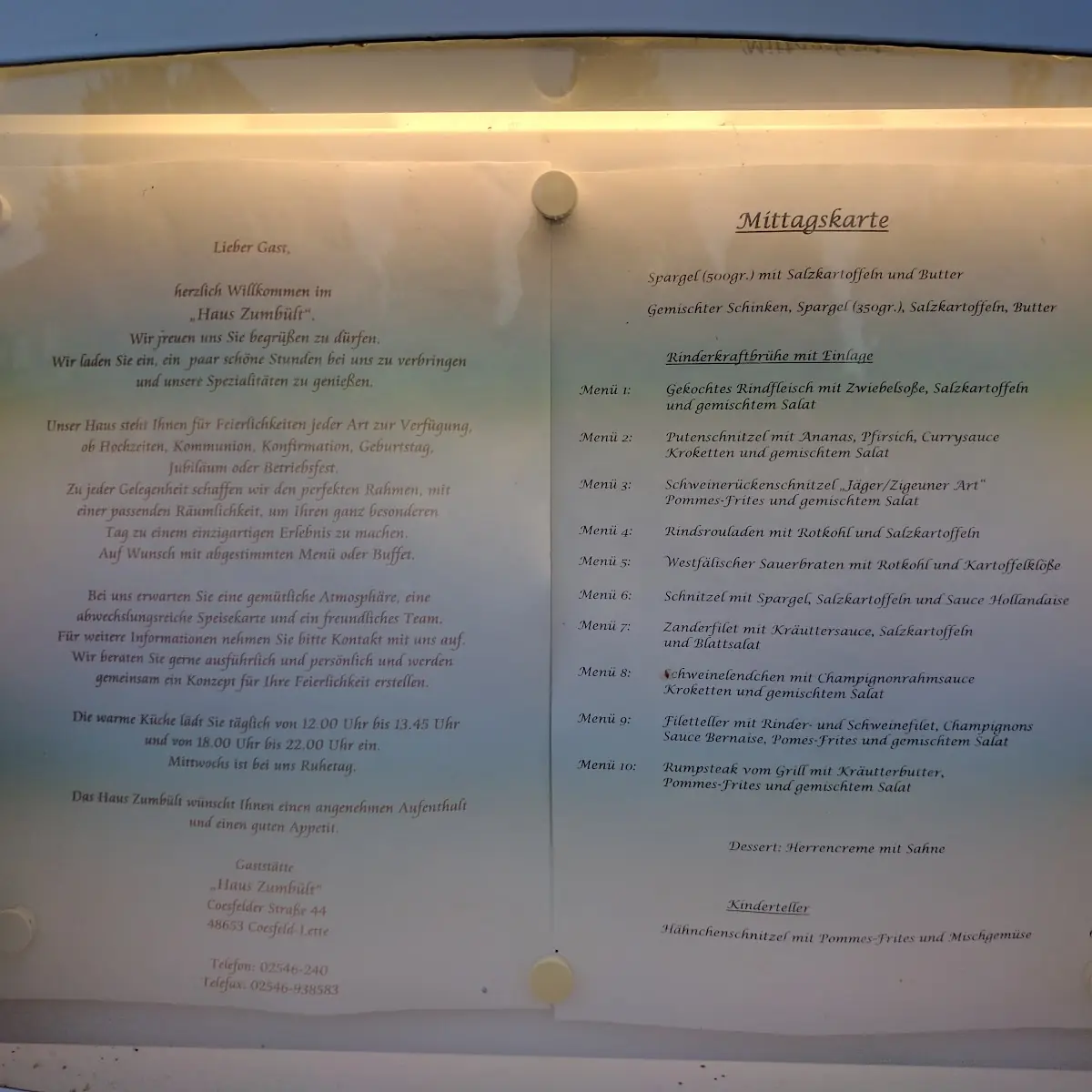 Speisekarte photo 3