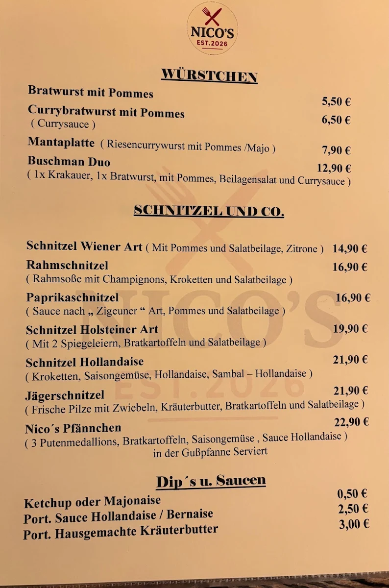 Speisekarte photo 3