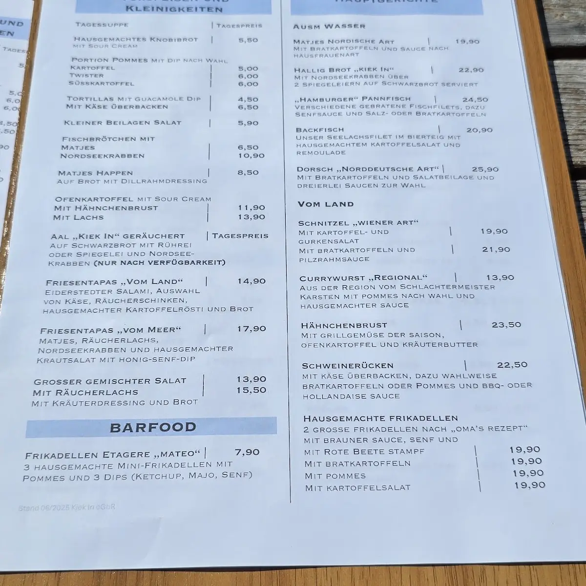 Speisekarte photo 6