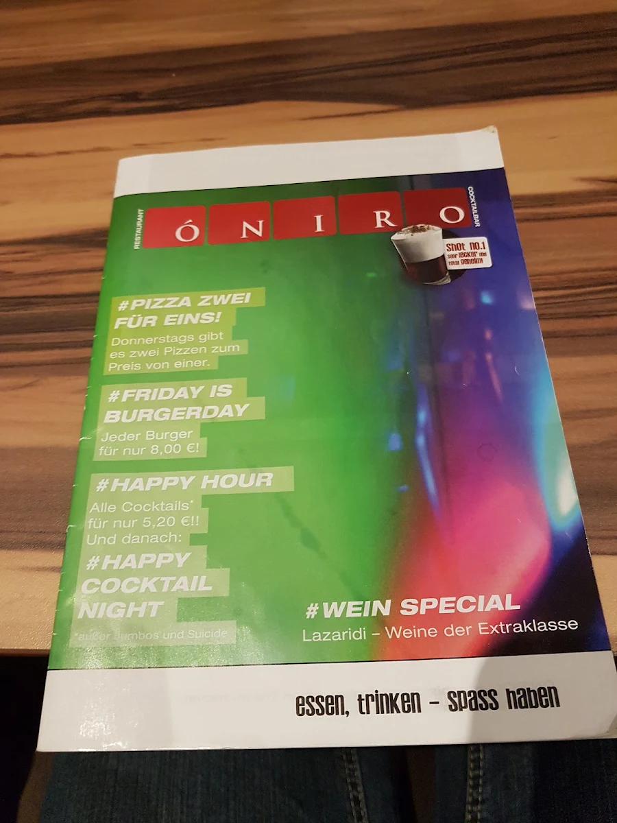 Speisekarte, Óniro