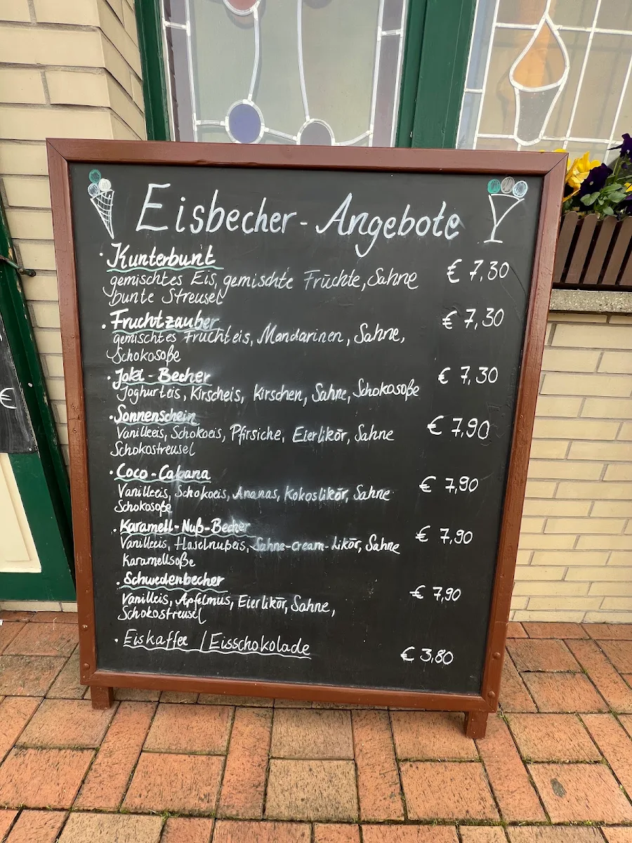 Speisekarte, Gasthof & Eisdiele Grüner Baum
