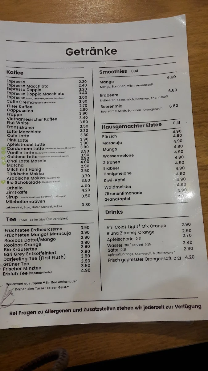 Speisekarte photo 9