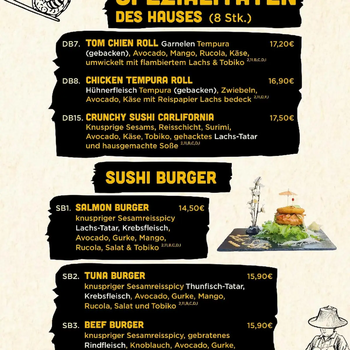 Speisekarte, LuLu - Sushi Asia Cuisine