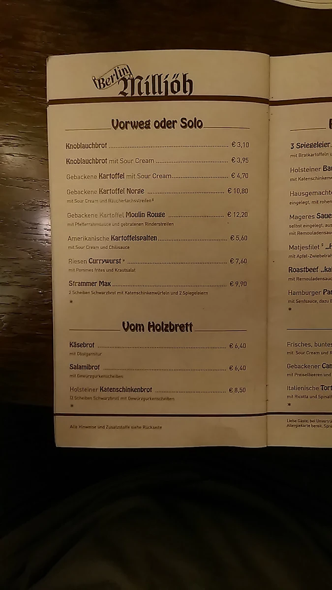 Speisekarte photo 2