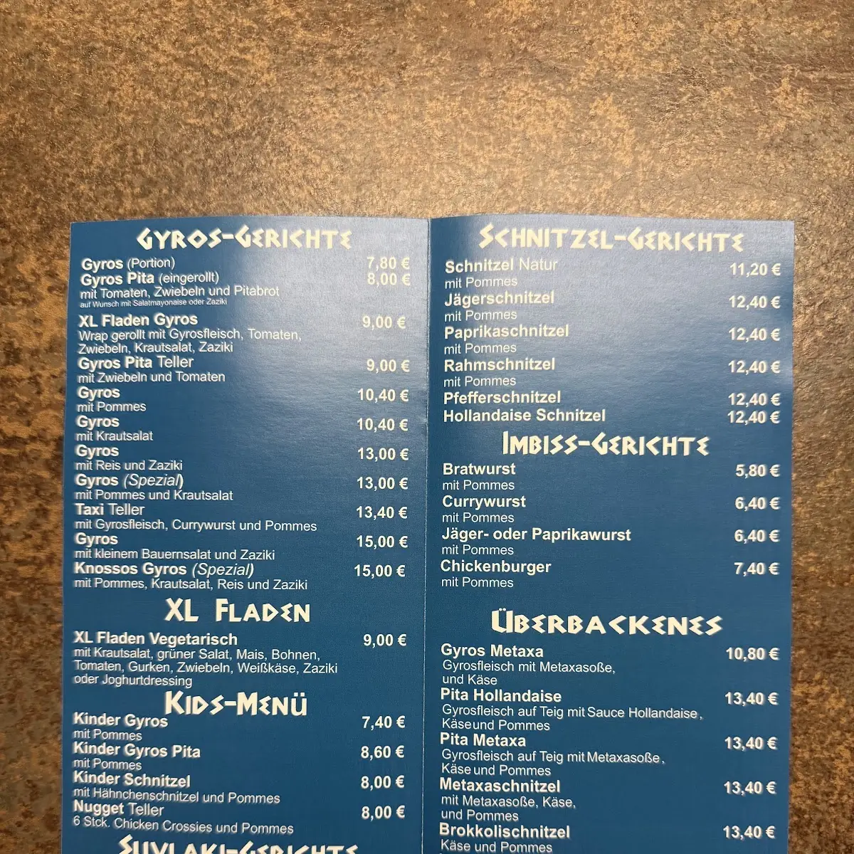 Speisekarte photo 8