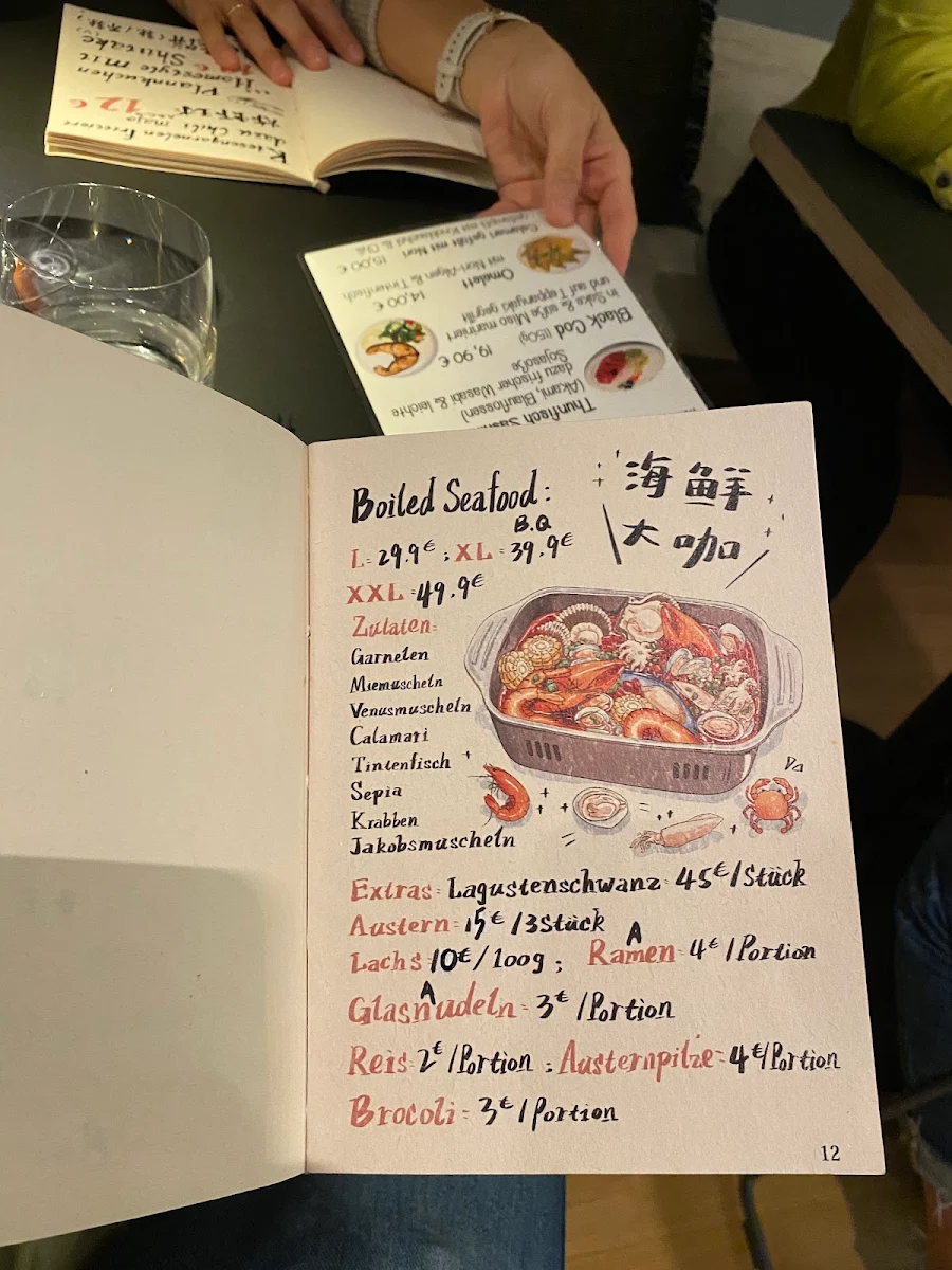 Speisekarte, Hai Seafood Izakaya Munich