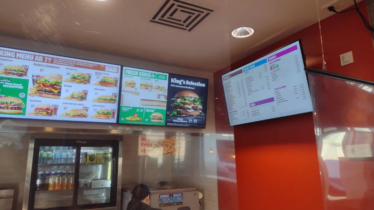 Speisekarte, Burger King Ingolstadt