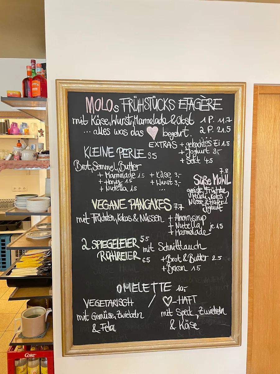 Speisekarte, Café & Boutique Hotel - Molo Rouge