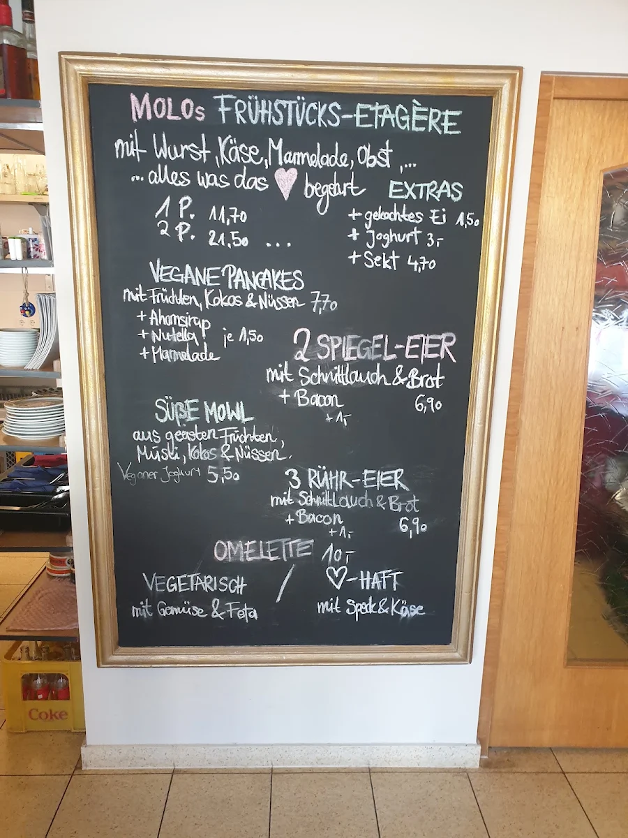 Speisekarte, Café & Boutique Hotel - Molo Rouge