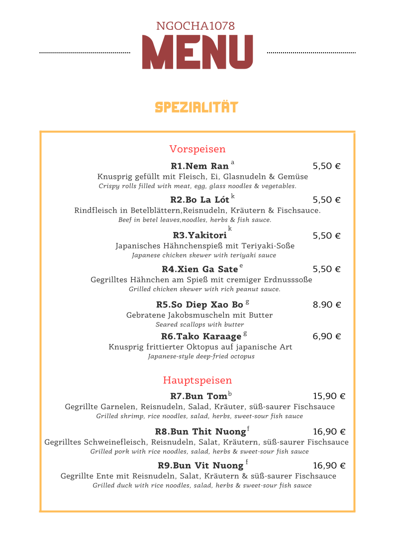 Speisekarte photo 3