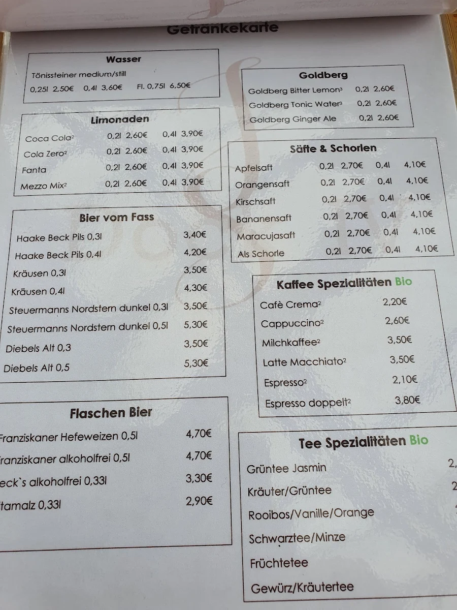 Speisekarte photo 3