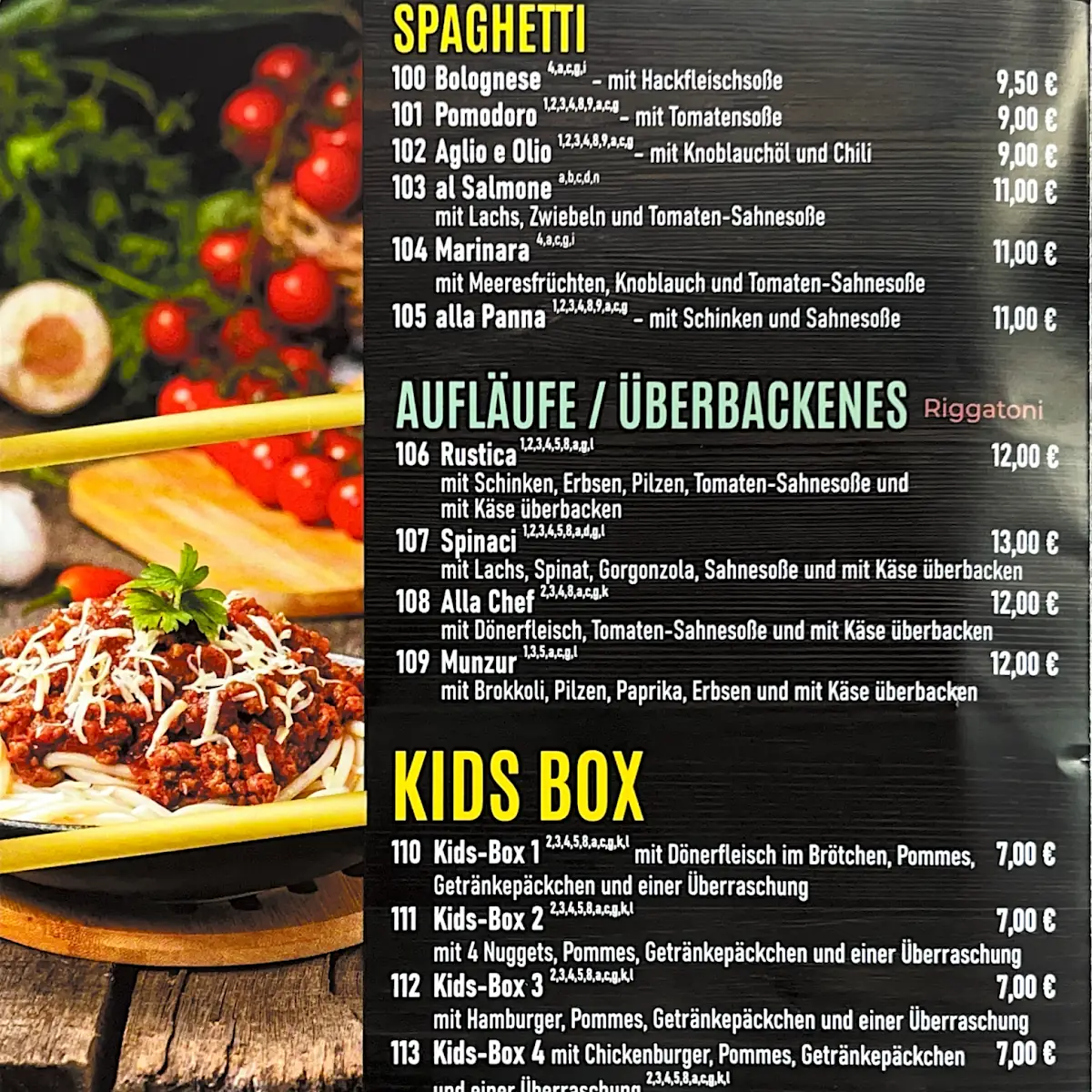 Speisekarte photo 1