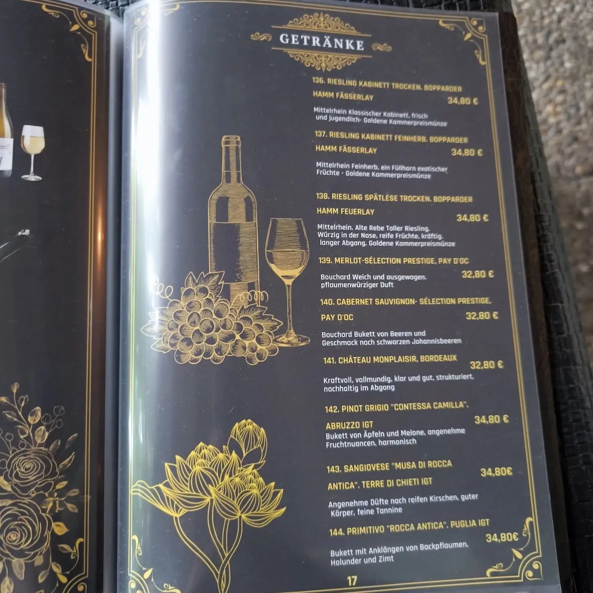 Speisekarte, My My Restaurant - Lahnstein