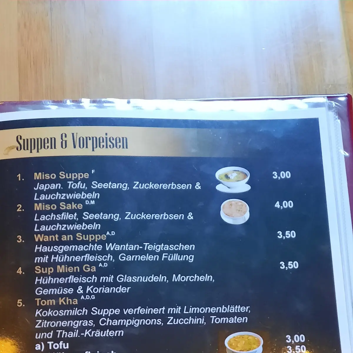 Speisekarte, My My Restaurant - Lahnstein