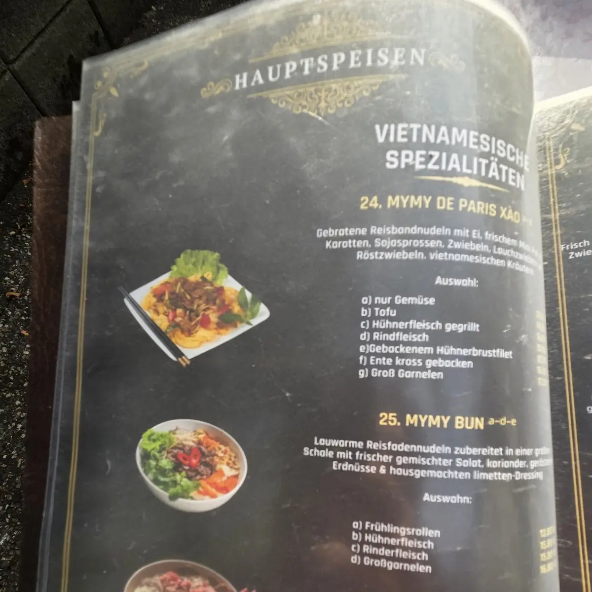 Speisekarte, My My Restaurant - Lahnstein