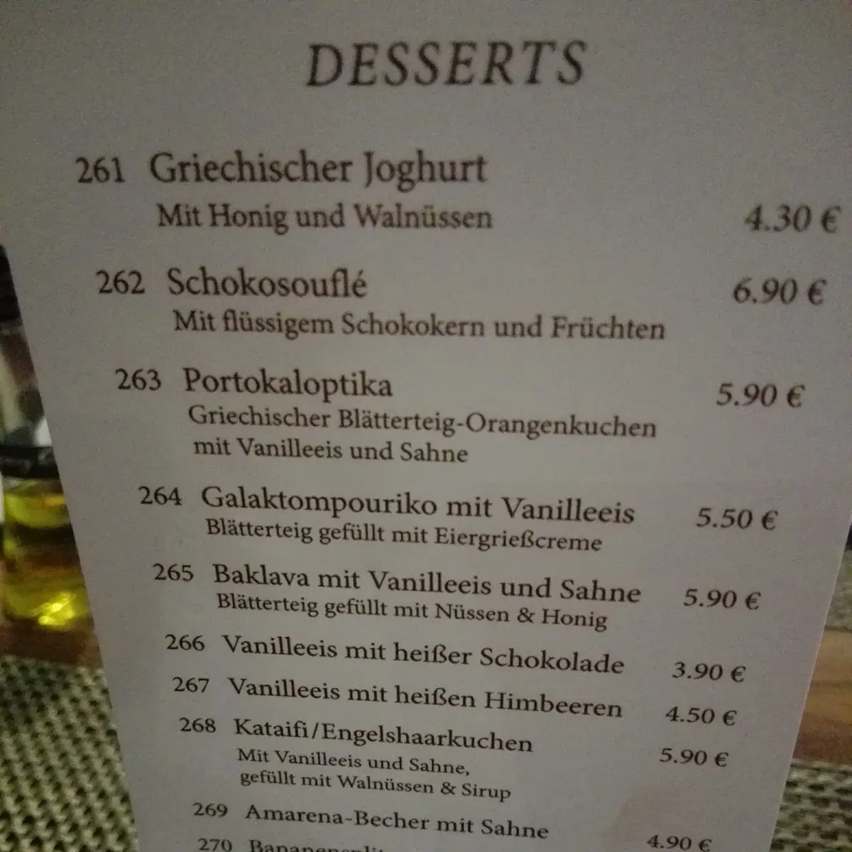 Speisekarte photo 8