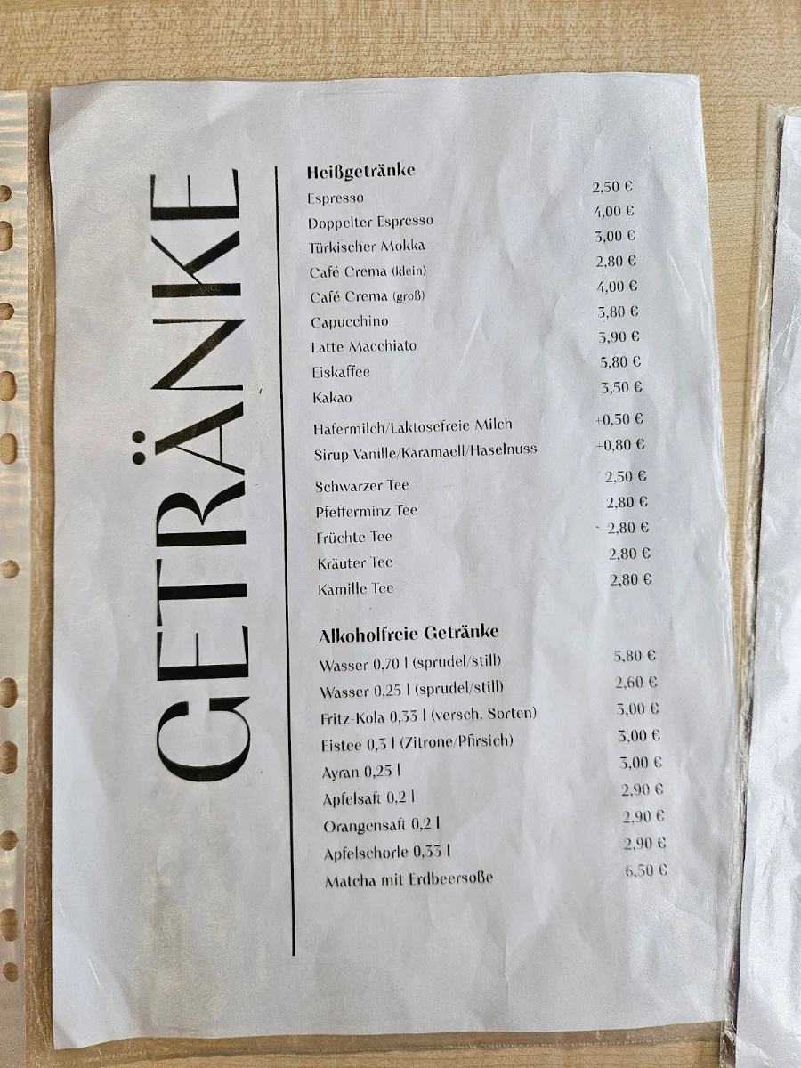 Speisekarte, Gaia - Café & Deli