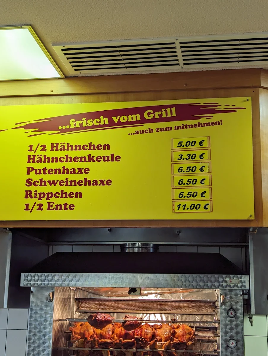 Speisekarte, Grillrestaurant Thomas Schmidt