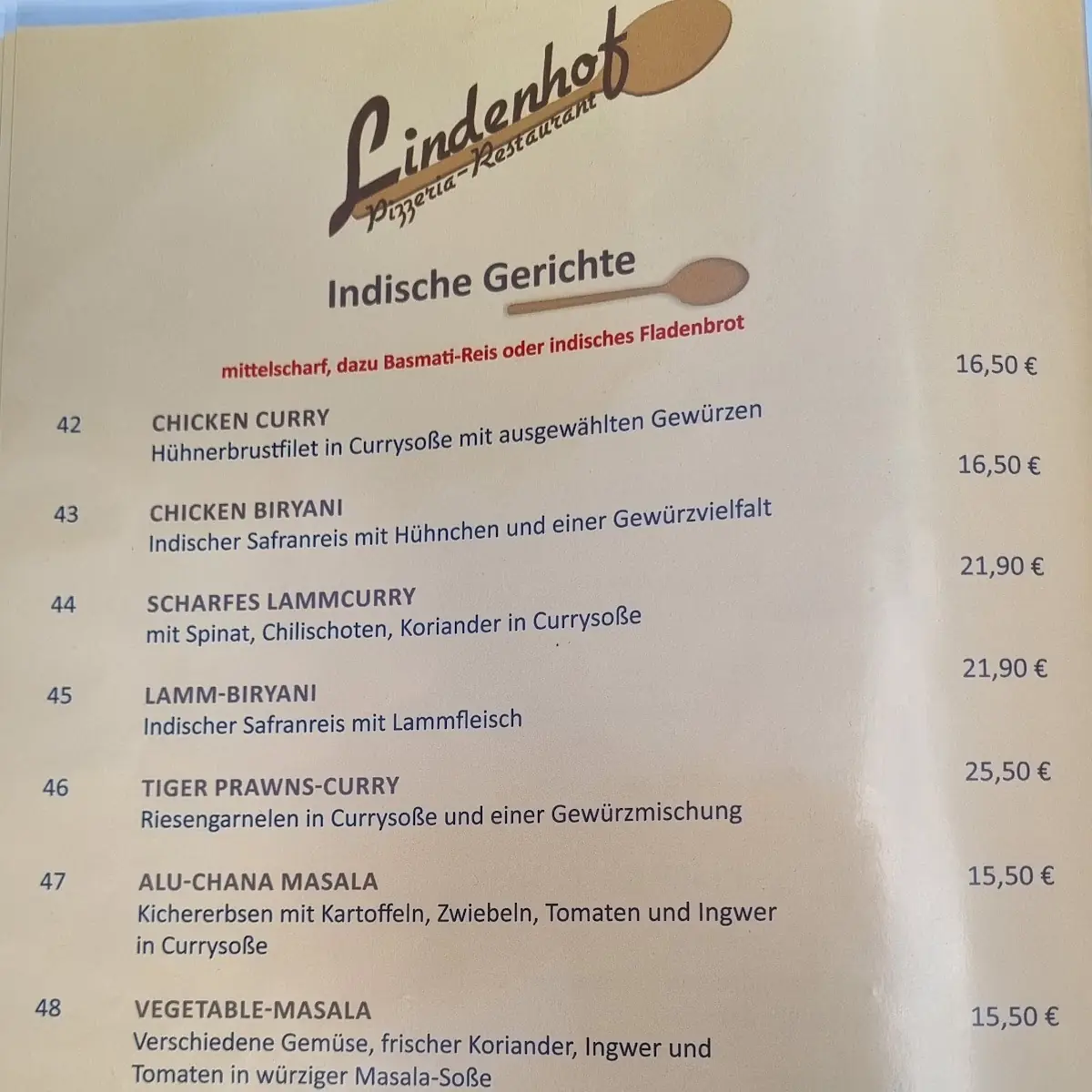 Speisekarte photo 1