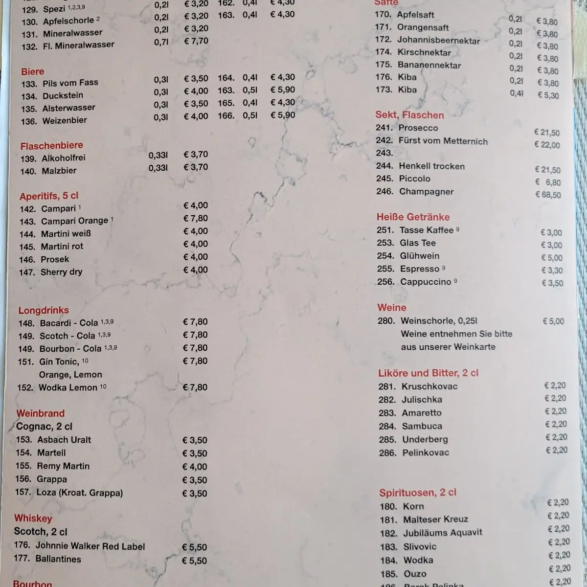 Speisekarte photo 2