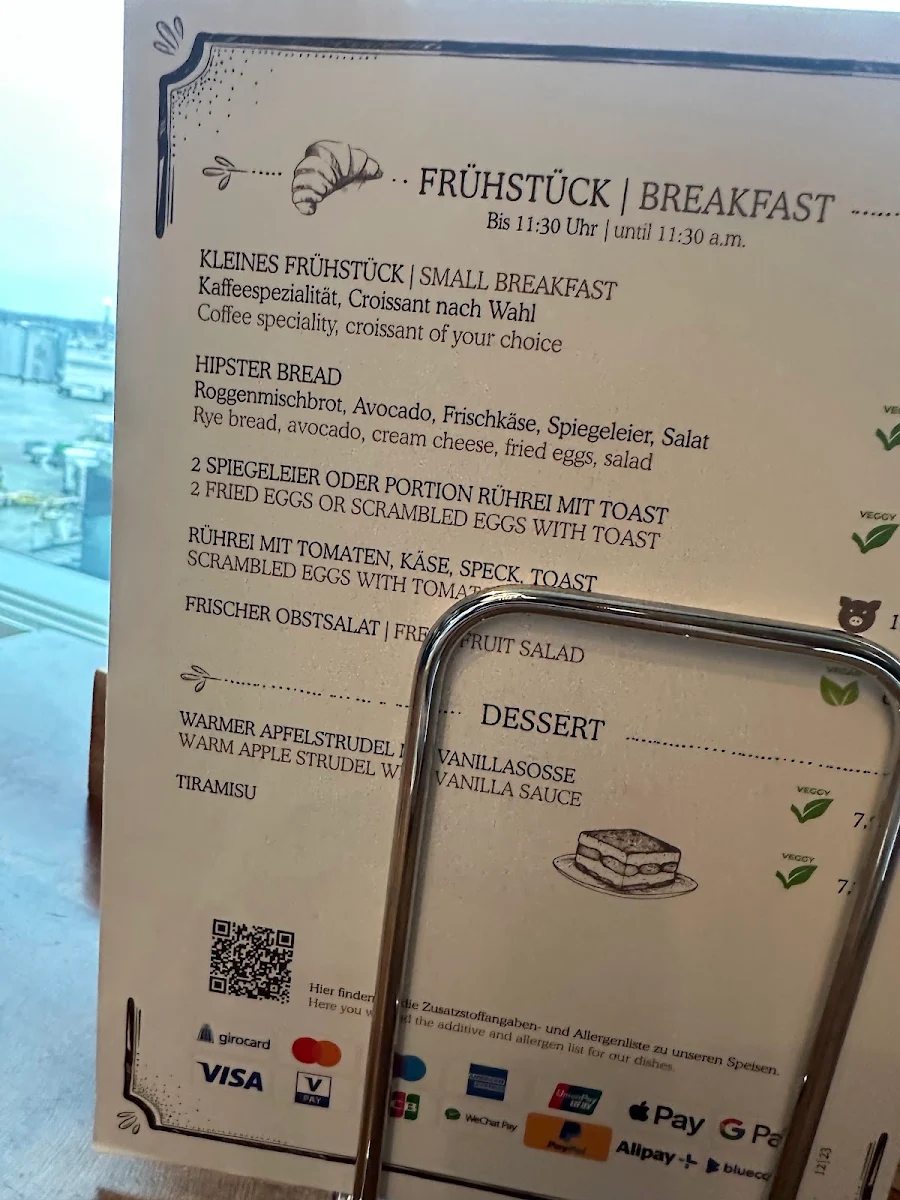 Speisekarte, Mondo Bar | Terminal 1 | C14